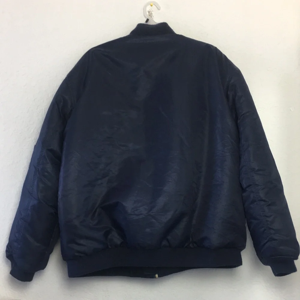 Men DTek Jeans Winter Navy Blue Jacket Size 3XL